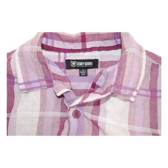 Stacy Adams  Collard Button Down Shirt Size L - Picture 4 of 7